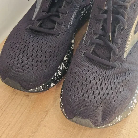 Brooks Mens Ghost 16 Sneakers 11.5 D /45.5 Running Athletic Shoe Black Lava EUC - Picture 4 of 10